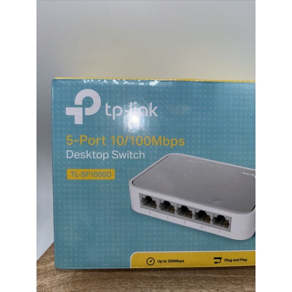NEW TP-Link TL-SF1005D 5-Port 10/100Mbps Fast Ethernet Desktop Switch - Picture 2 of 4